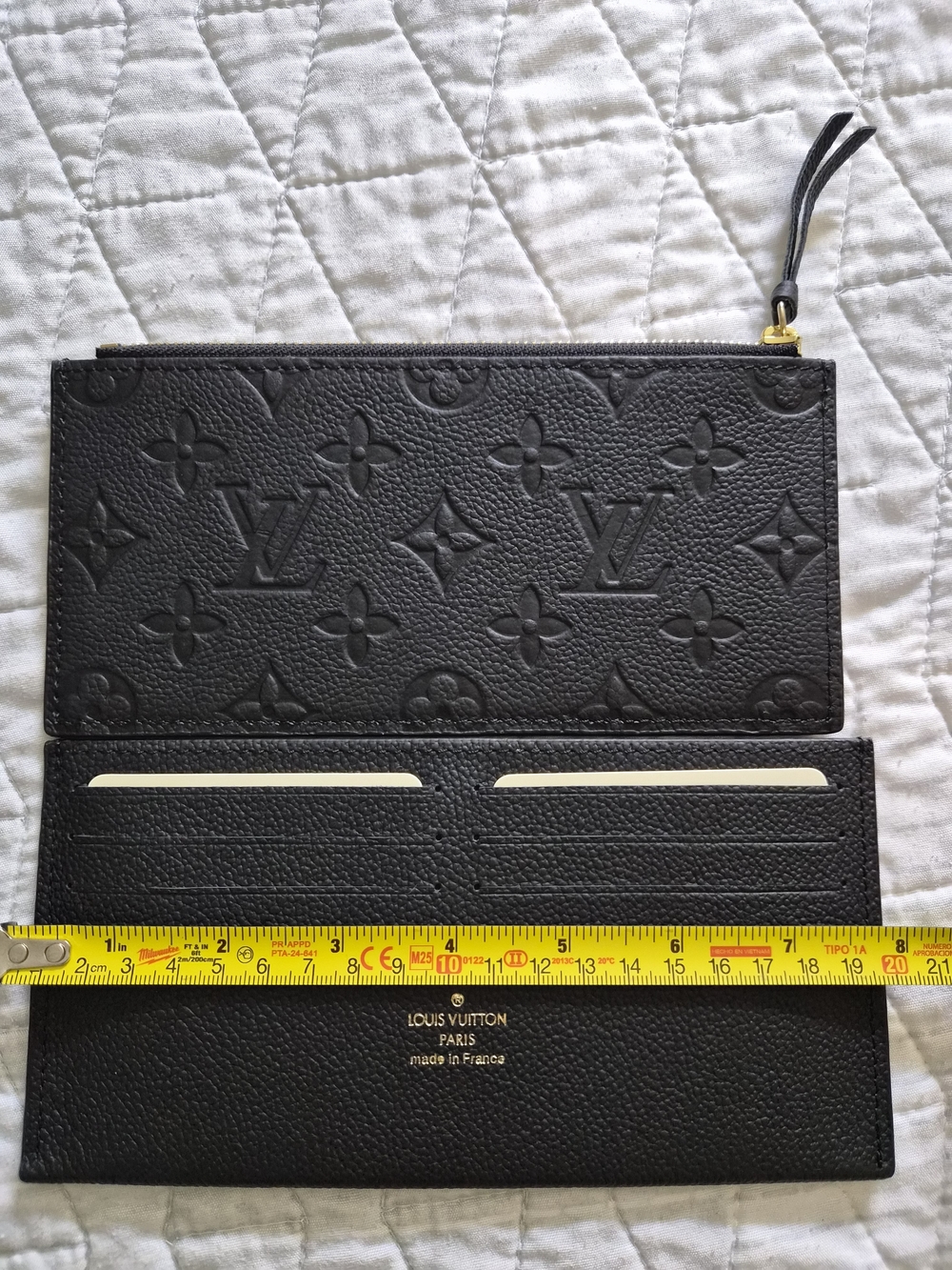 Louis Vuitton 3 Pieces Set Black Monogram Empreinte Chain Crossbody Bag - Picture 6 of 14